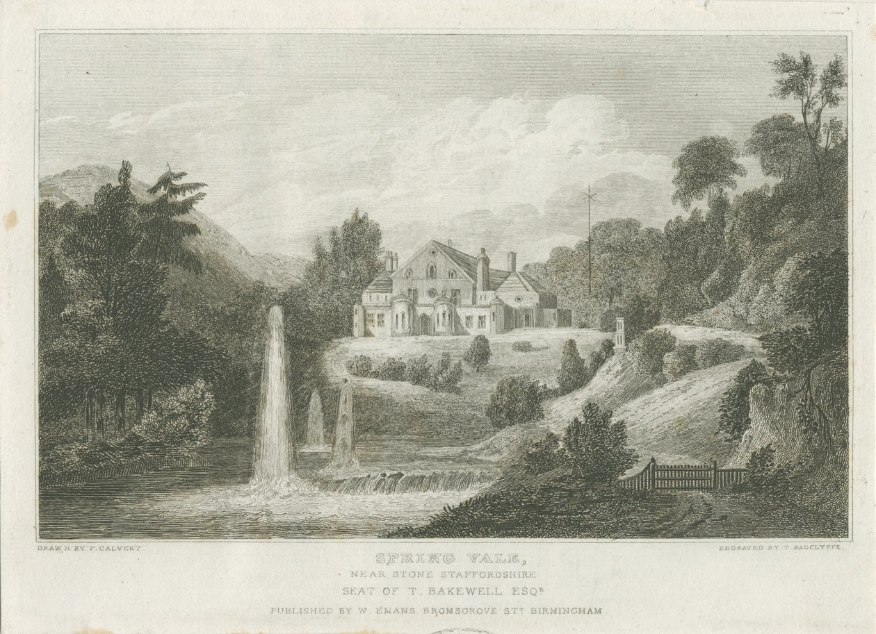 Sten - Spring Vale: gravyr, nd [c 1830] (tryck) av Frederick Calvert