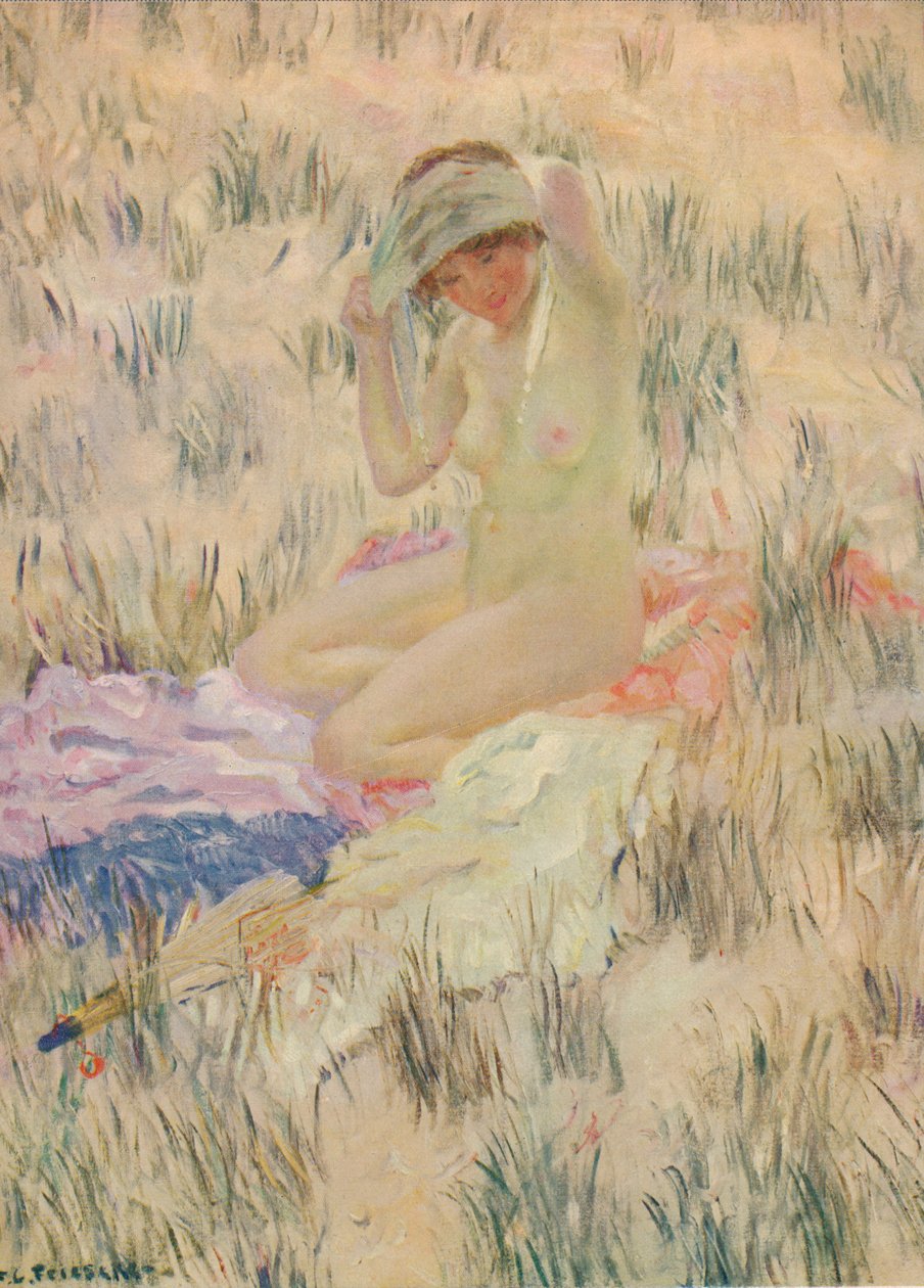 På sanddynerna, 1913, c1932 av Frederick Carl Frieseke
