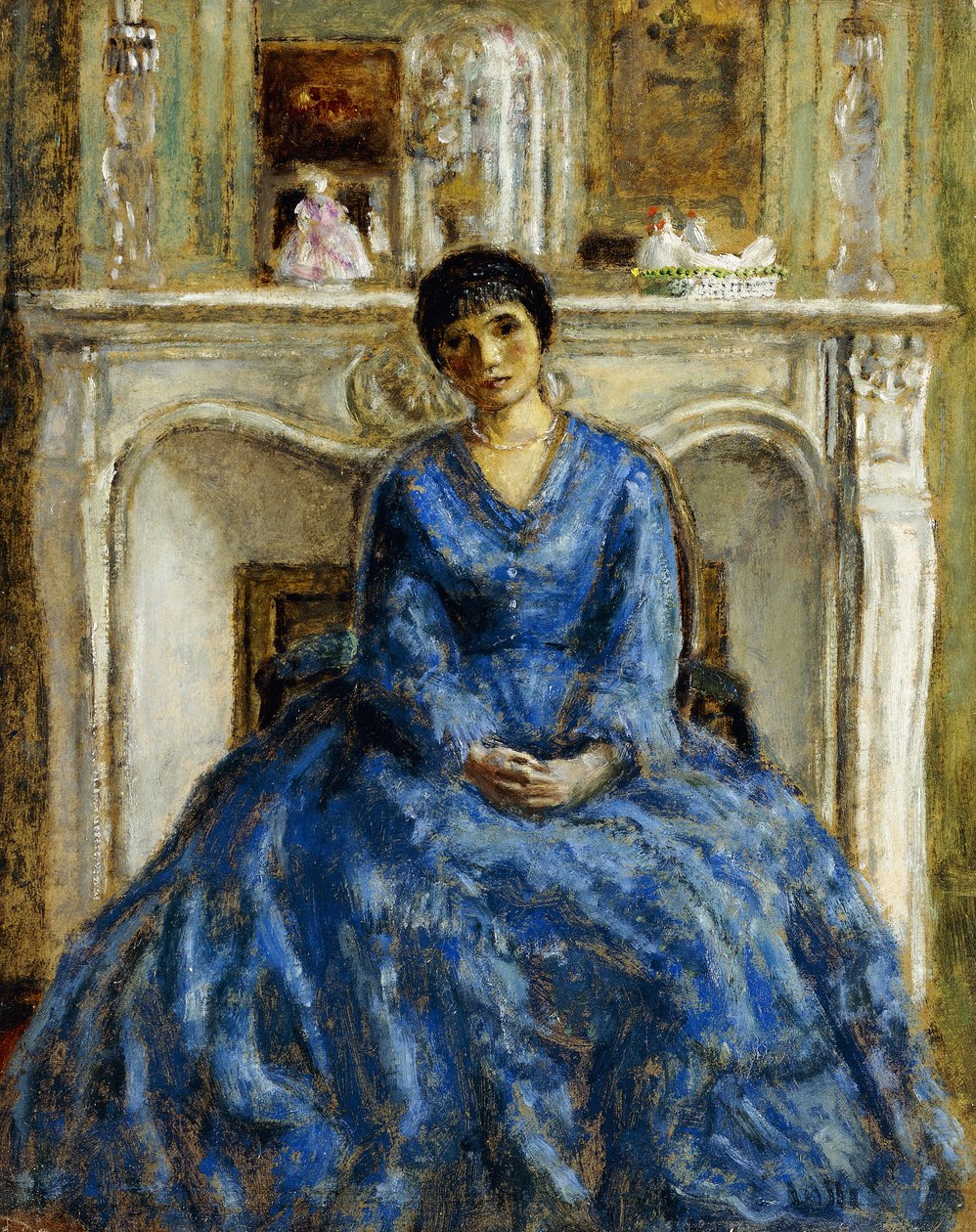 Den blå klänningen av Frederick Carl Frieseke