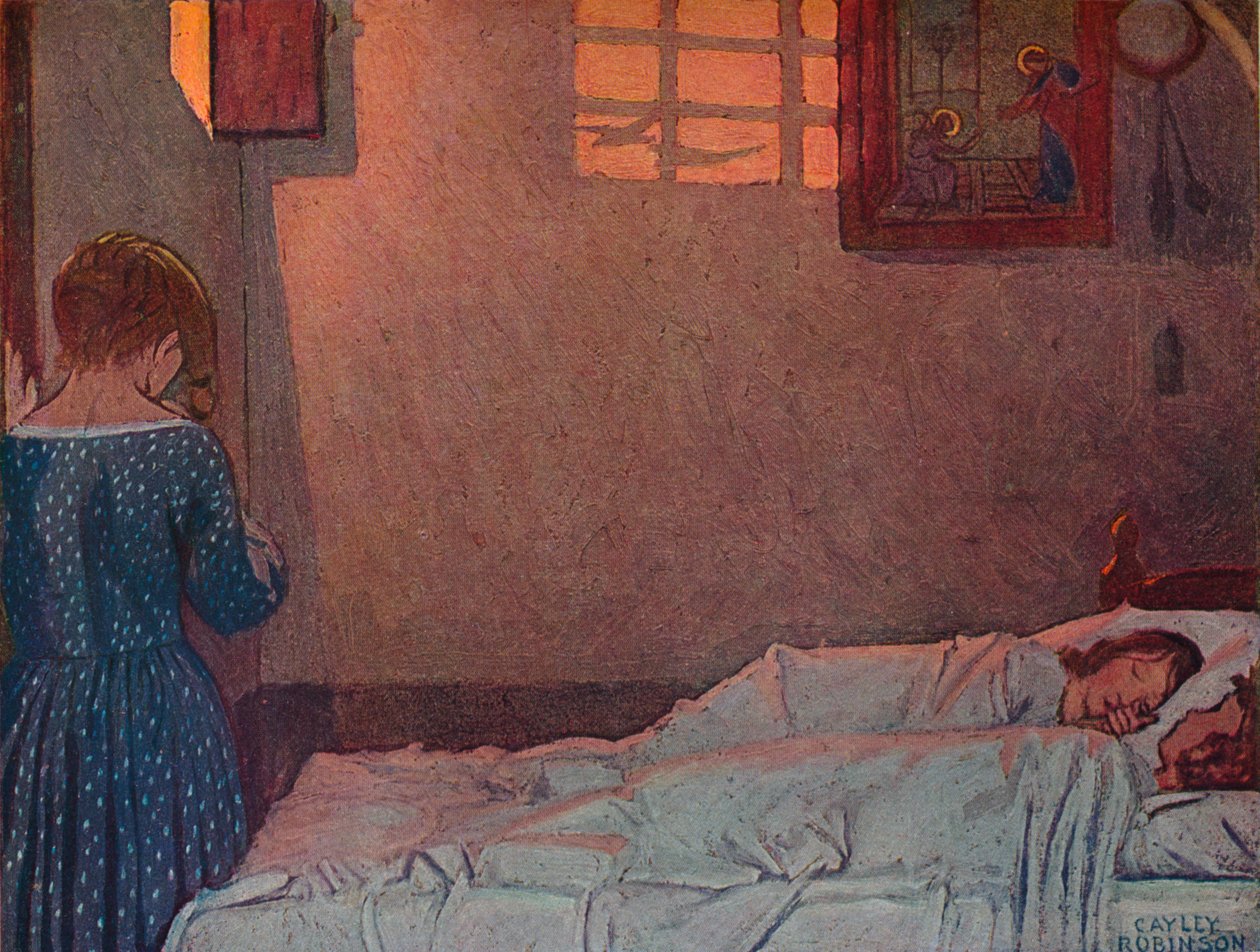 En sommarkväll, c1910 av Frederick Cayley Robinson