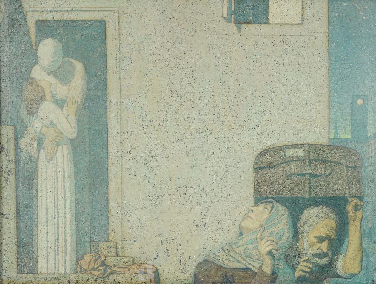 The Farewell, c.1907 (tempera på duk) av Frederick Cayley Robinson
