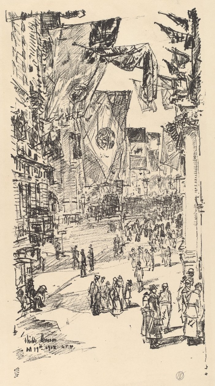Allierades Avenue, 1918. av Frederick Childe Hassam