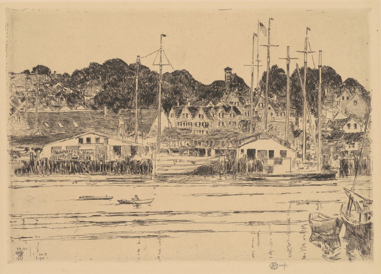 Inner Harbor, Gloucester, 1923. av Frederick Childe Hassam