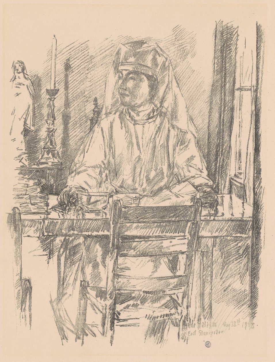 Röda Korsets sjuksköterska, 1918. av Frederick Childe Hassam
