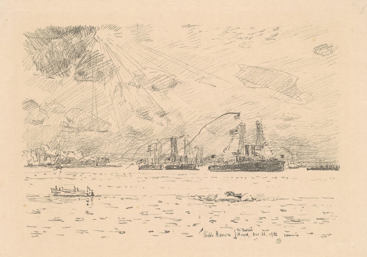 Flottans återkomst, 1918. av Frederick Childe Hassam