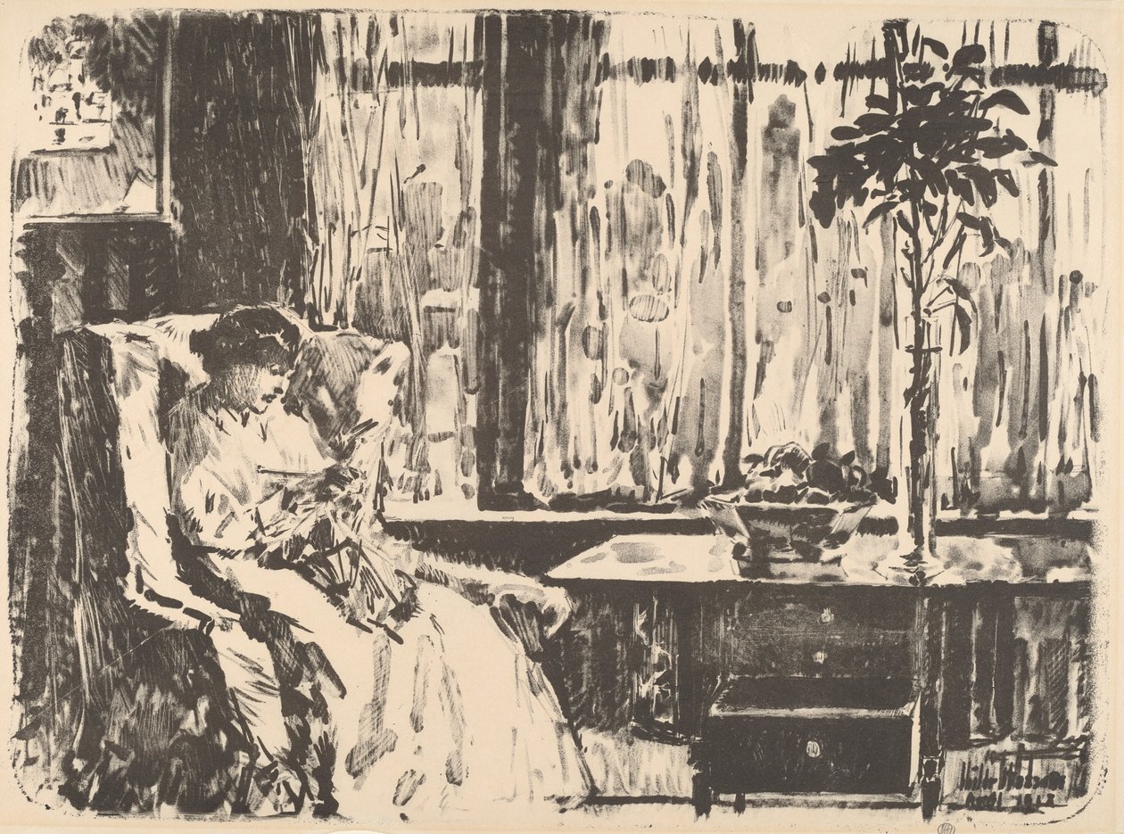 Den breda ridån, 1918. av Frederick Childe Hassam