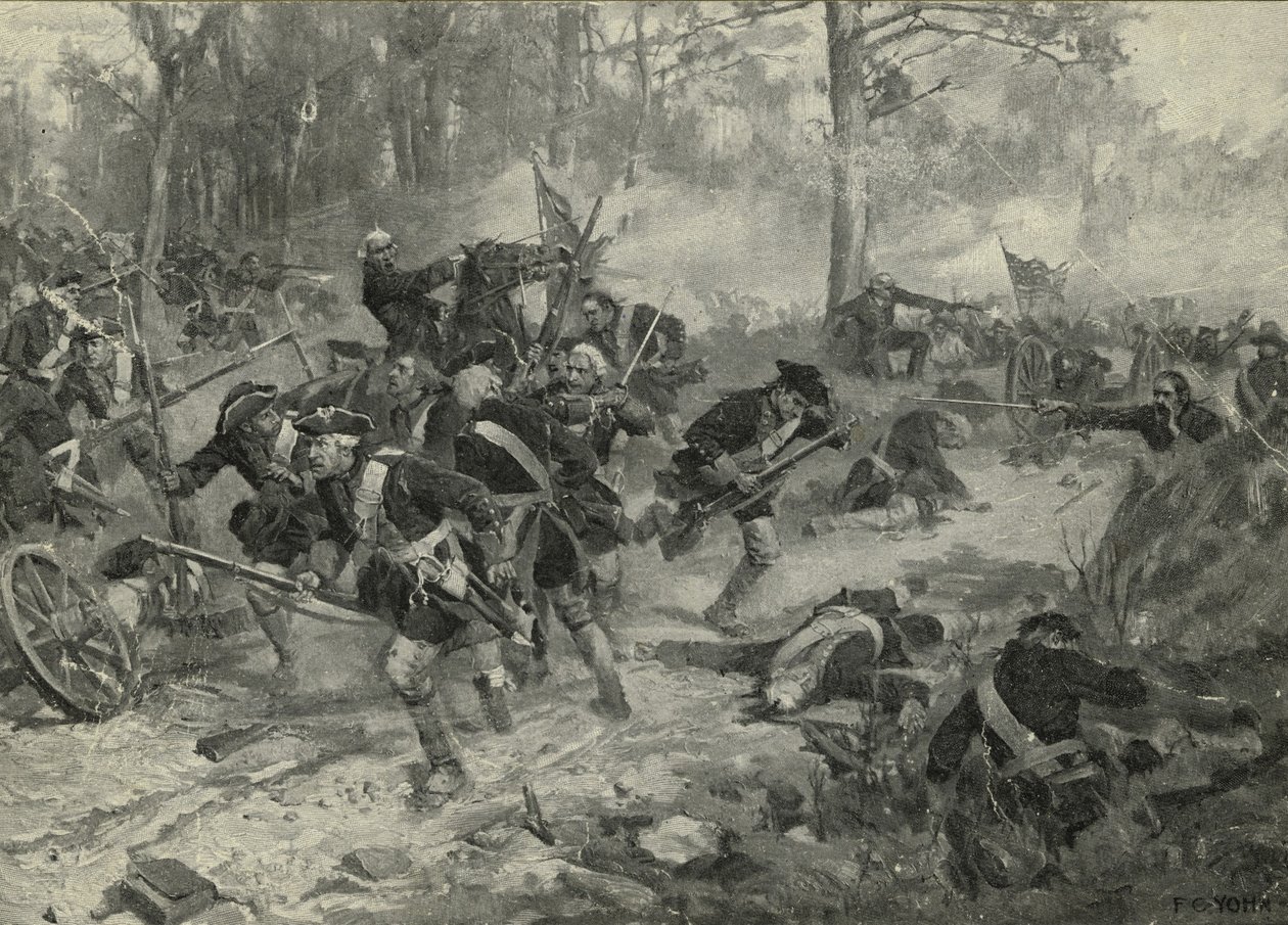Slaget vid Eutaw Springs, 1903 av Frederick Coffay Yohn