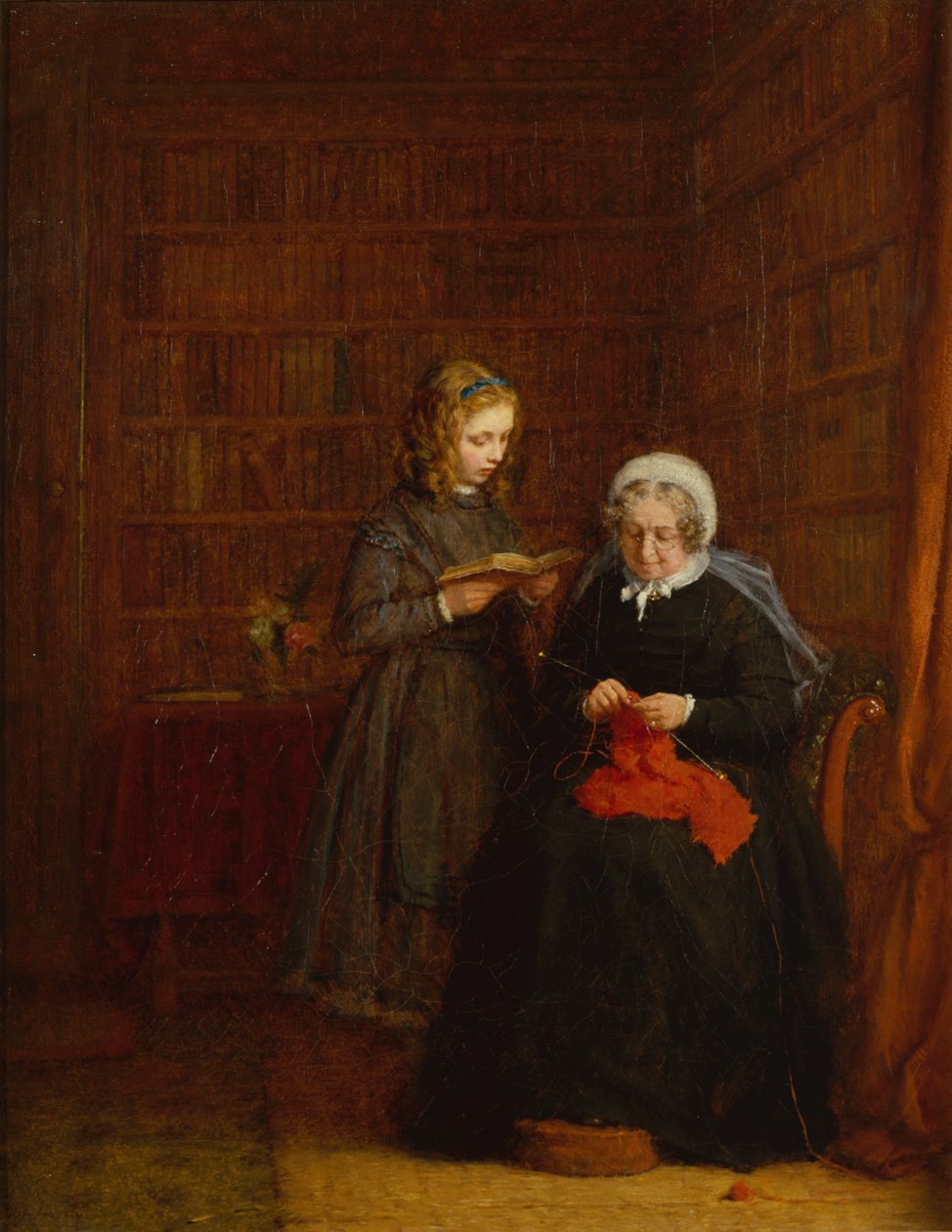 Porträtt av Mrs Hearne och hennes morbrorsdotter Fanny Sowman av Frederick Daniel Hardy