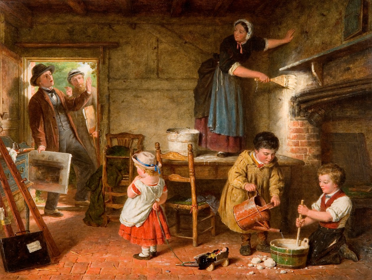 Den bestörta konstnären, 1866 av Frederick Daniel Hardy