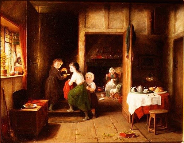 De kryper upp i sängen av Frederick Daniel Hardy