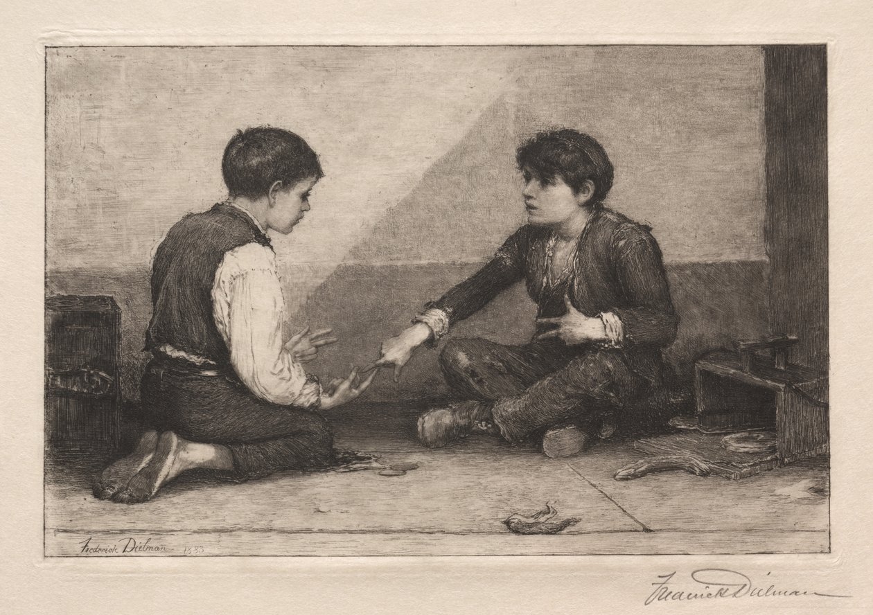 Moraspelarna, 1883. av Frederick Dielman