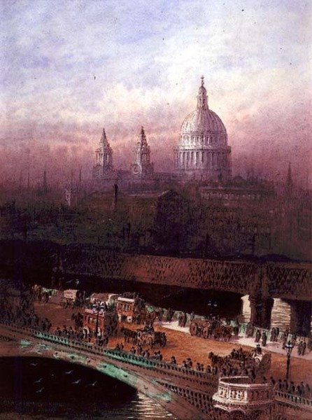 Blackfriars Bridge och St. Paul