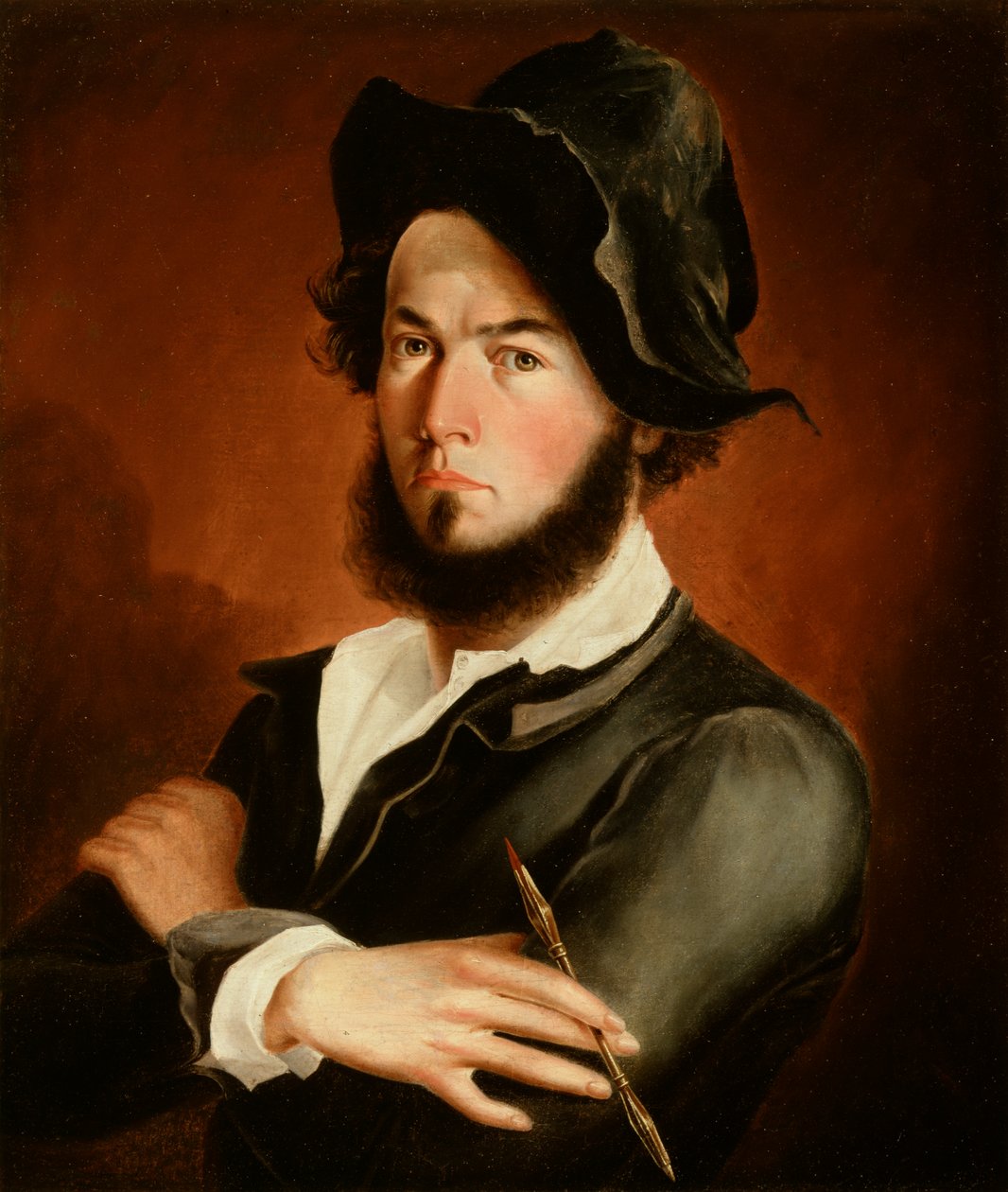 Självporträtt, 1845 av Frederick E. Cohen