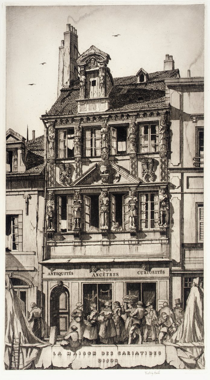 La Maison des Cariatides, Dijon av Frederick G. Hall