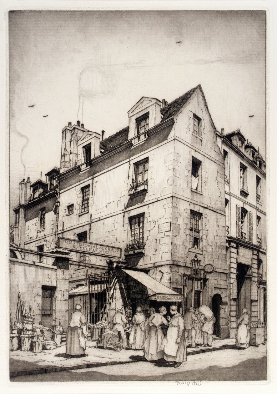Lilla franska marknaden av Frederick G. Hall