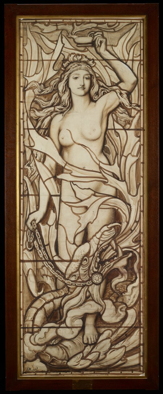 Eld, från serien The Four Elements, c.1888-89 (penna & bläck med tvätt över penna på papper) av Frederick G. Smith
