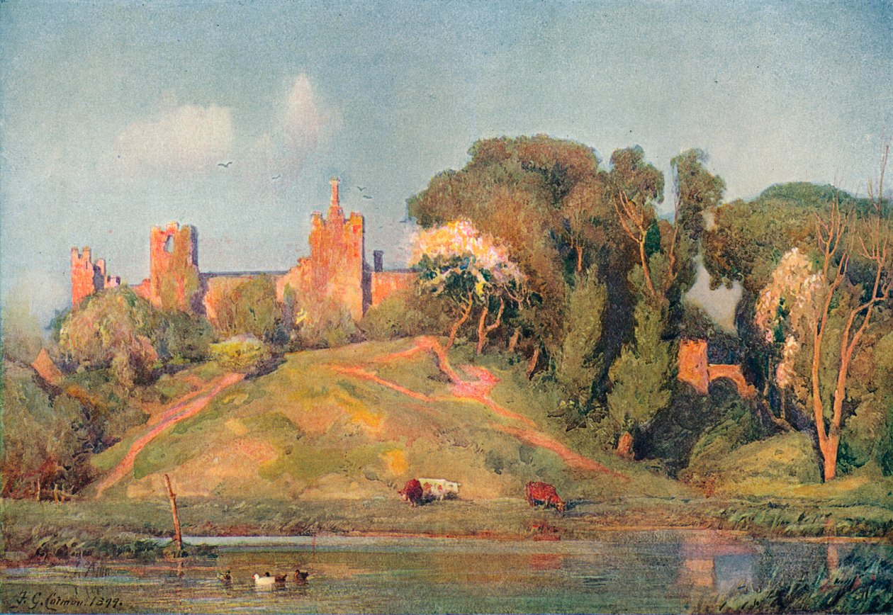 Ett gammalt fort i Suffolk, c1899 av Frederick George Cotman