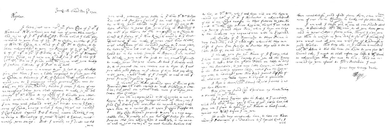 Brev av Samuel Pepys till John Jackson, Esq, 1700 1865. av Frederick George Netherclift