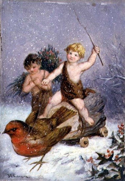 The Four Seasons: Winter (olja ombord) av Frederick Gerald Kinnaird