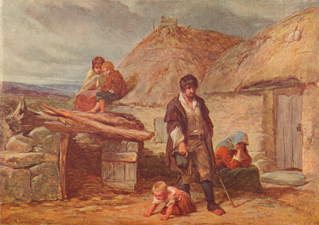 En irländsk vräkning, 1850 1906 av Frederick Goodall