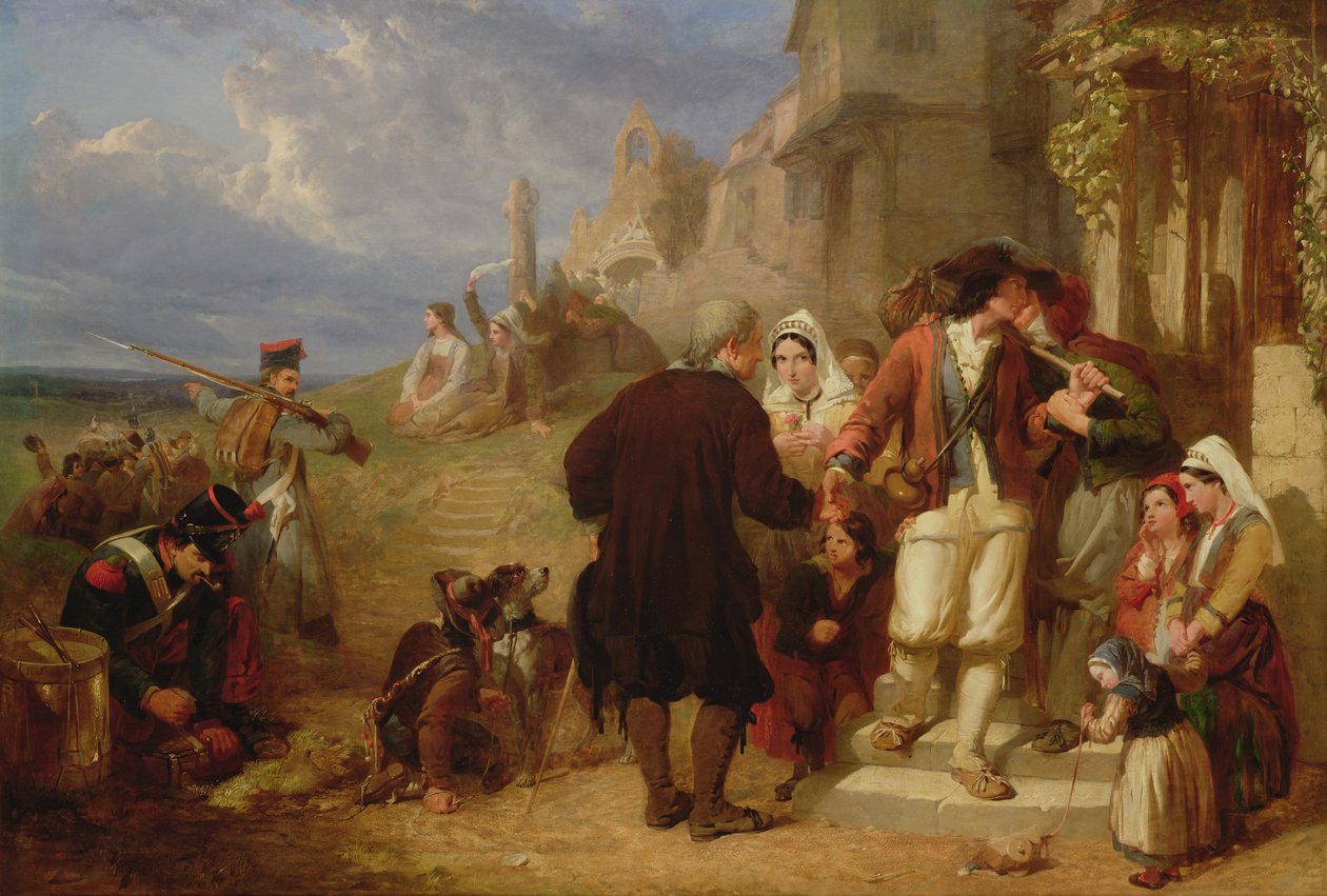 Bretagne värnpliktigas avgång av Frederick Goodall