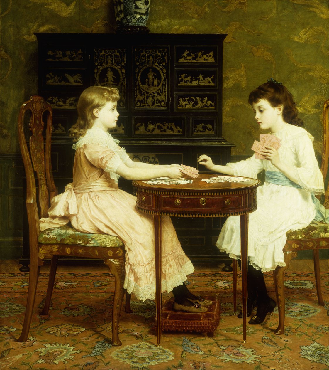 Gammal piga, 1886 av Frederick Goodall
