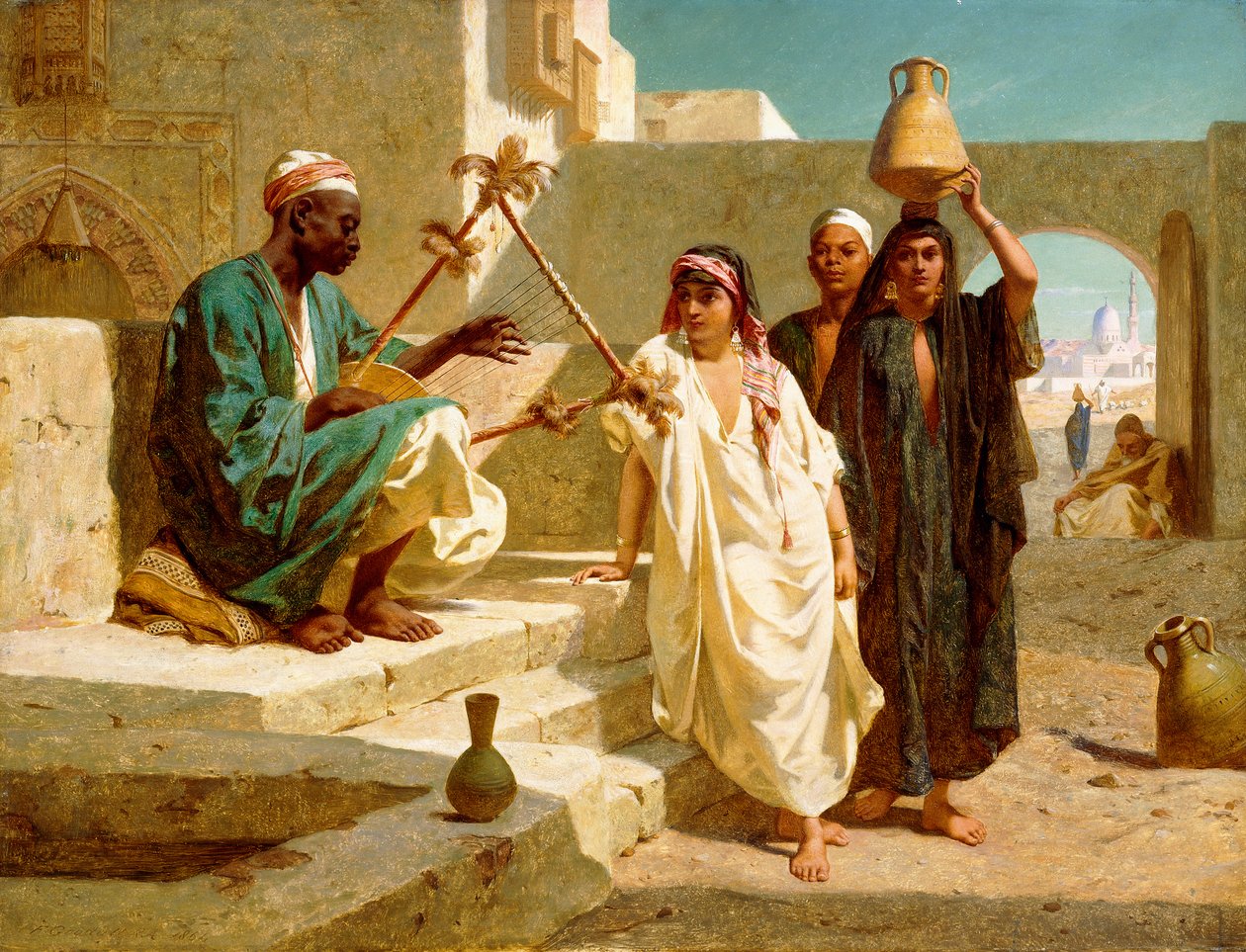 Sången om den nubiska slaven, 1864 av Frederick Goodall