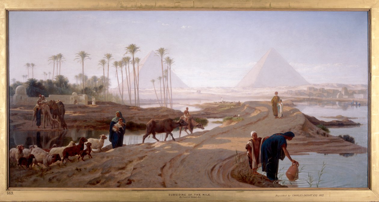 "Nilens undergång", 1873 av Frederick Goodall