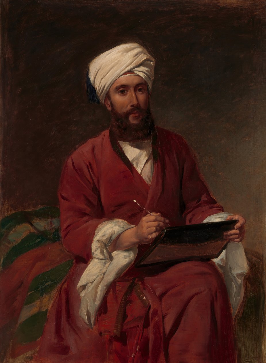 William Edward Dighton 1822-1853 i Mellanösternklänning, ca. 1852-53. av Frederick Goodall