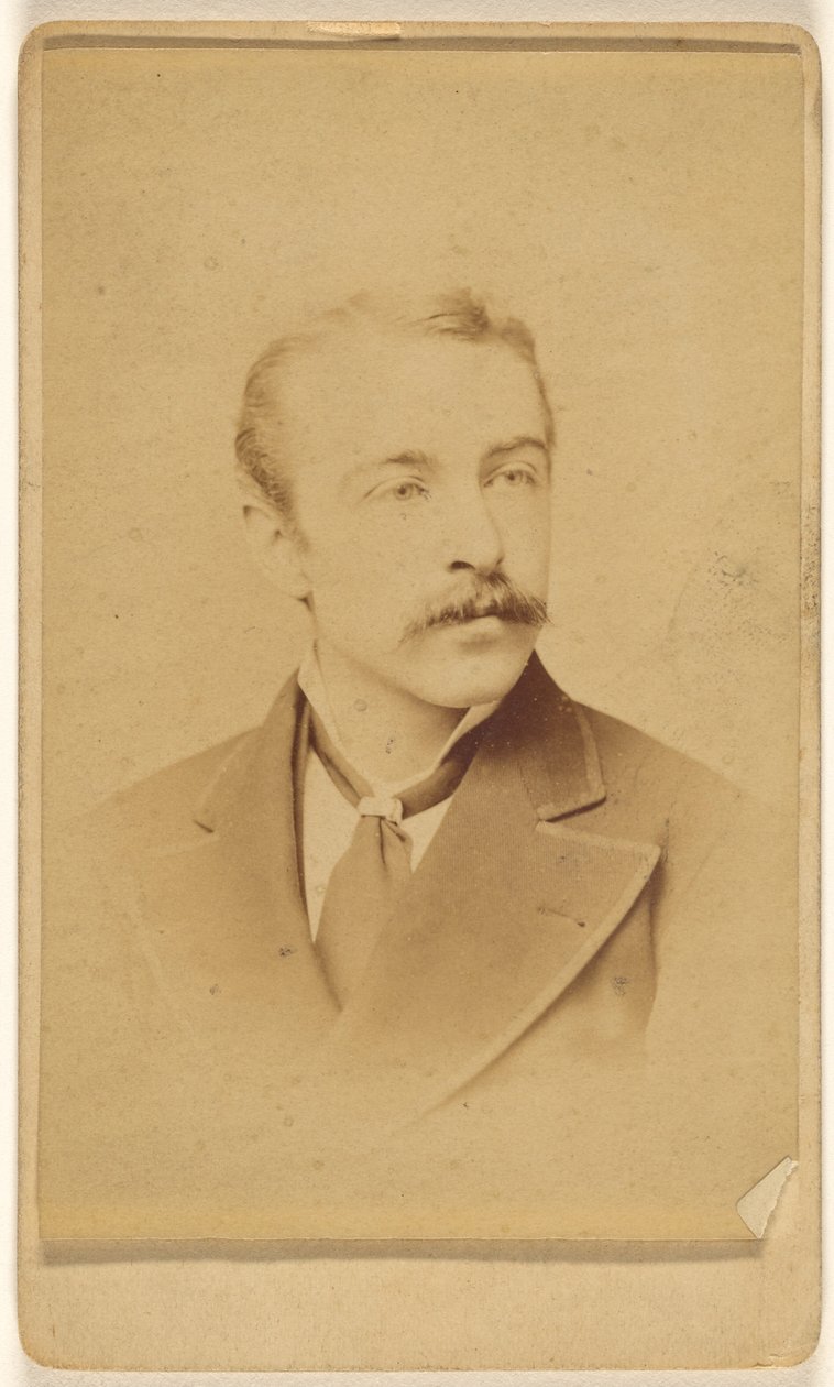 [Oidentifierad man med mustasch] av Frederick Gutekunst