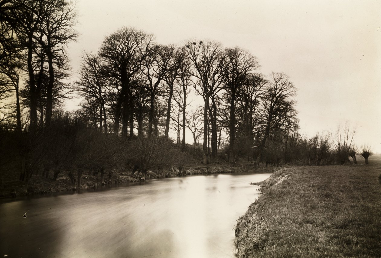 Kelmscott Manor: Themsen nära herrgården av Frederick Henry Evans