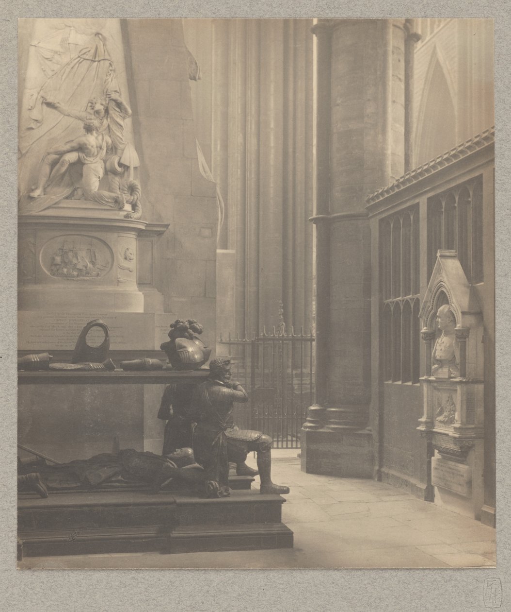 [Westminster Abbey: North Transept East Aisle, De Vere och Franklins grav] av Frederick H. Evans