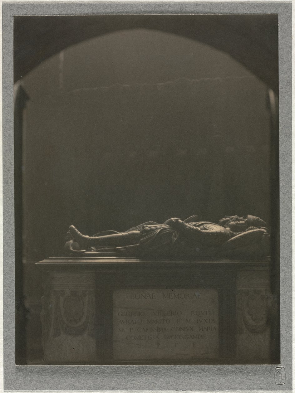 Westminster Abbey, Sir Georges Villiers grav (d. 1605) av Frederick Henry Evans