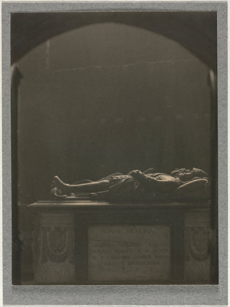 Westminster Abbey, grav av Sir Georges Villiers d. 1605, c. 1900. av Frederick Henry Evans