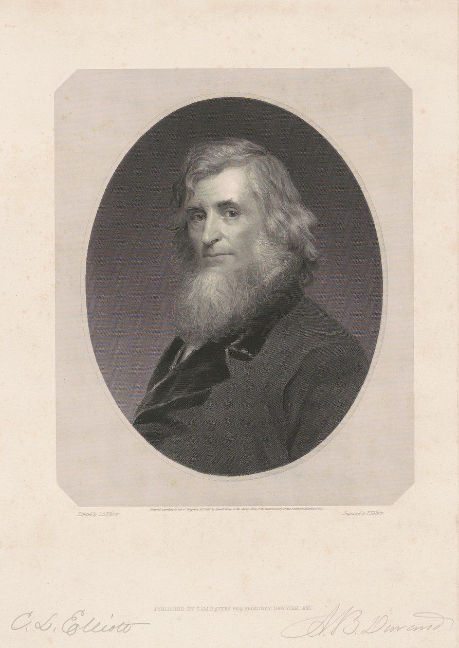Asher B. Durand av Frederick Halpin, after Charles Loring Elliott