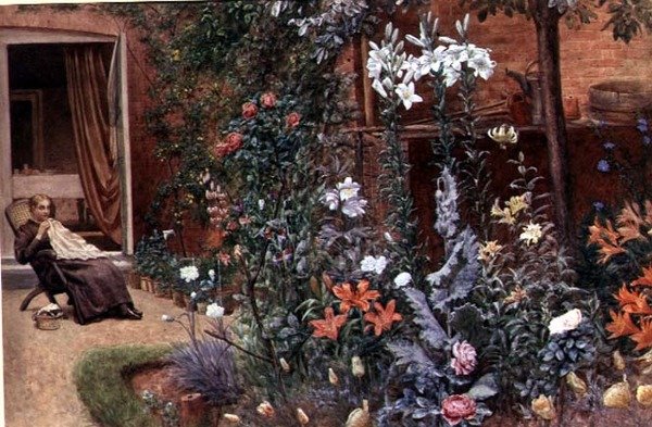 En trädgårdsgräns av Frederick Hamilton Jackson