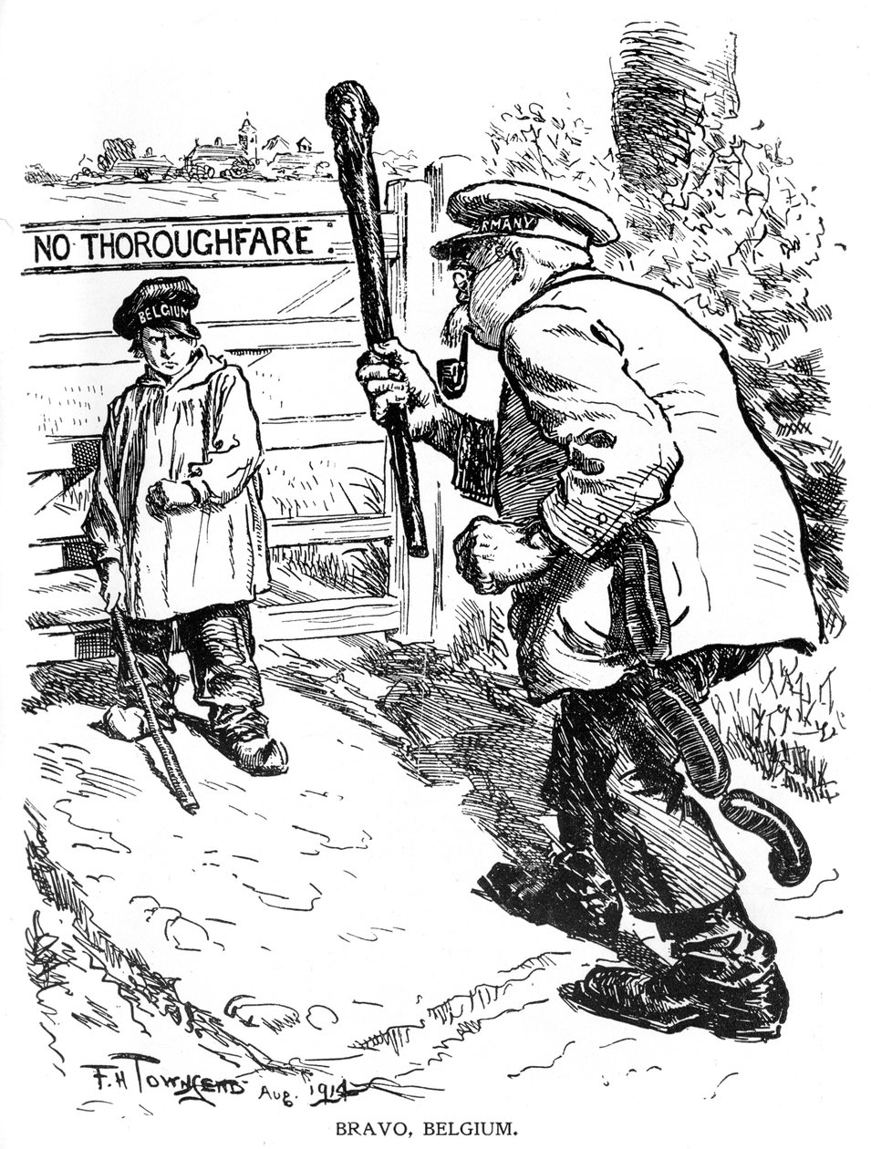 Bravo, Belgien, 1914, 1920 av Frederick Henry Townsend