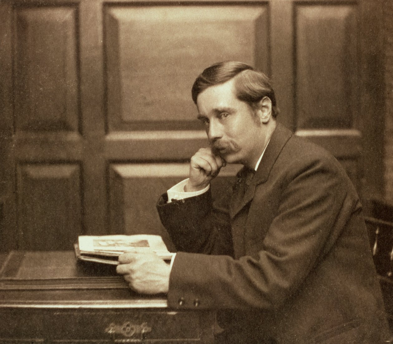 HG Wells, brittisk författare, 1903 av Frederick Hollyer