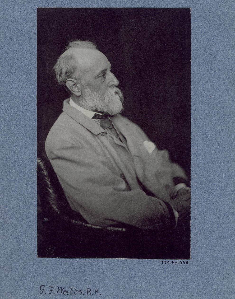 Porträtt av George Frederick Watts (1817-1904) av Frederick Hollyer