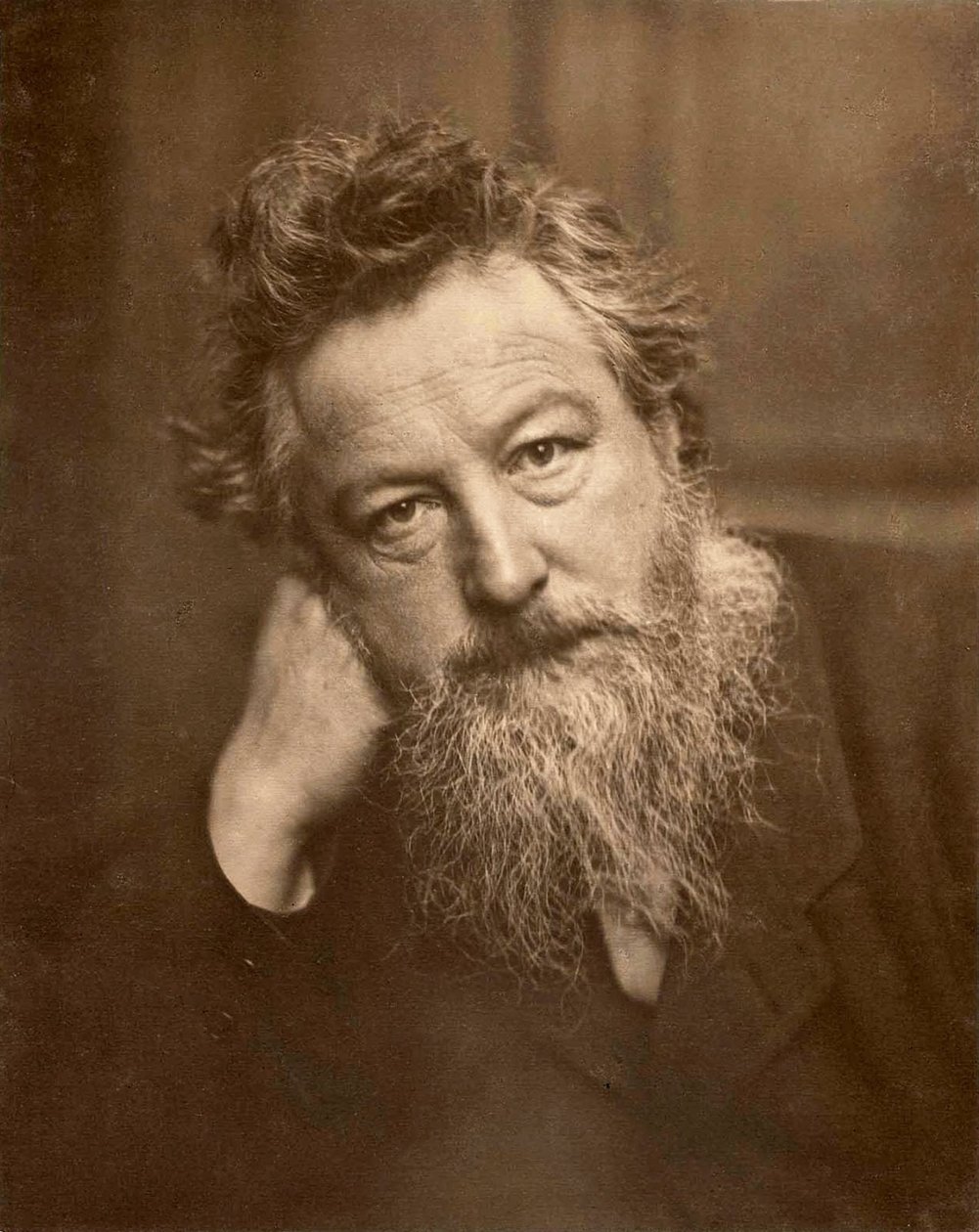 William Morris, 1887 (sepiafoto) av Frederick Hollyer