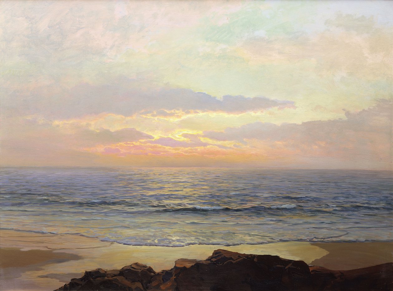 Stillsam solnedgång av Frederick Judd Waugh