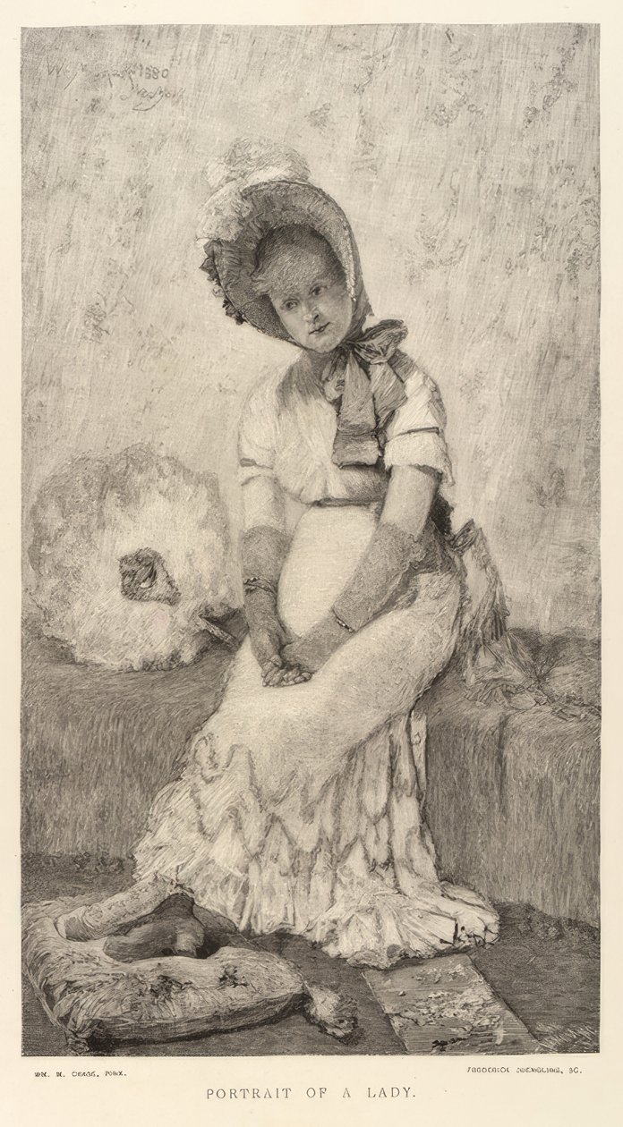 Porträtt av en dam av Frederick Juengling