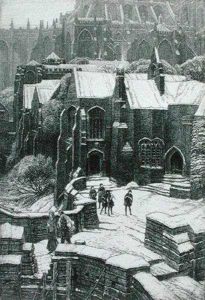 The Almonry, Chipping Campden 1925 (etsning) av Frederick Landseer Maur Griggs