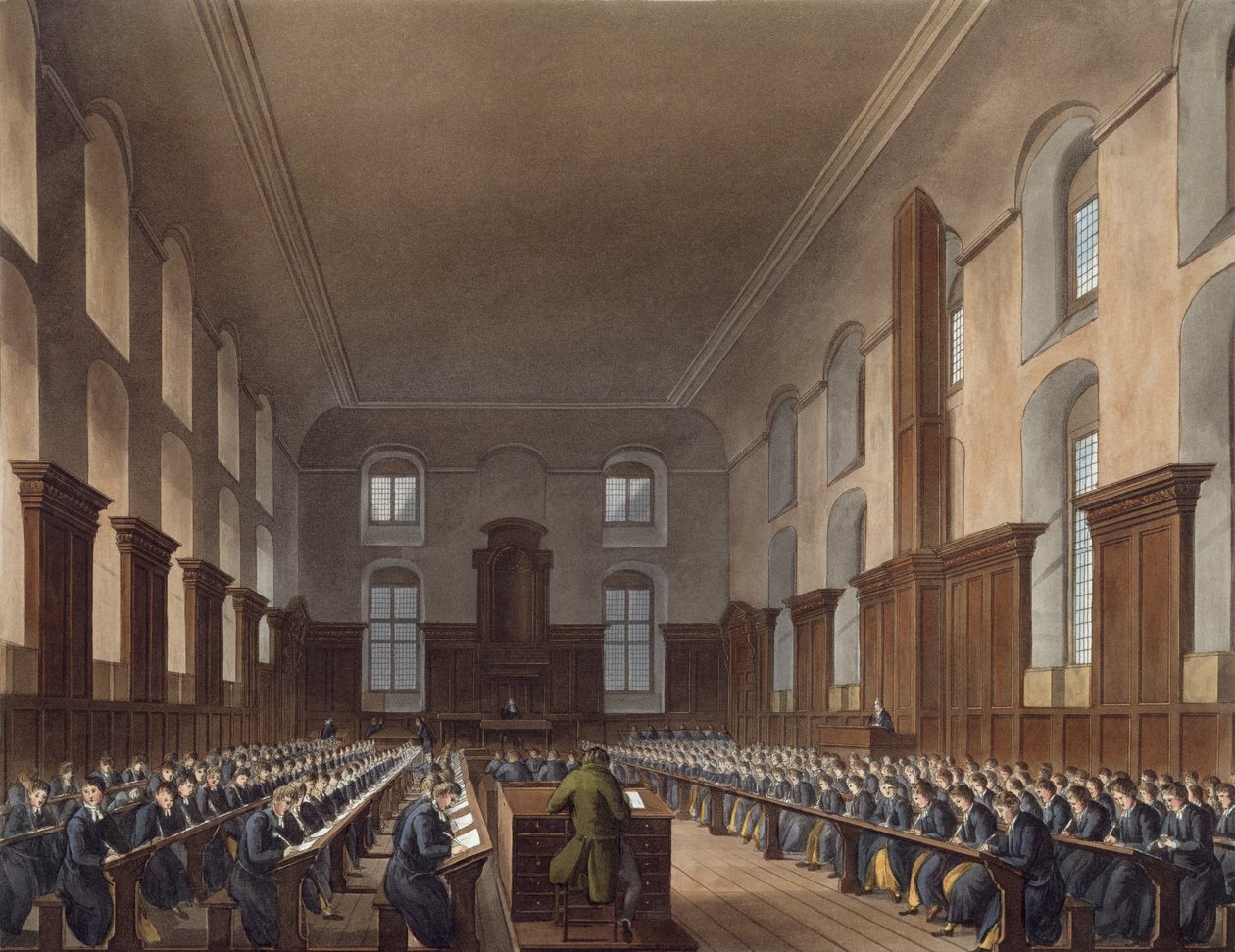 Writing School, Christ Hospital, från Ackermanns 
