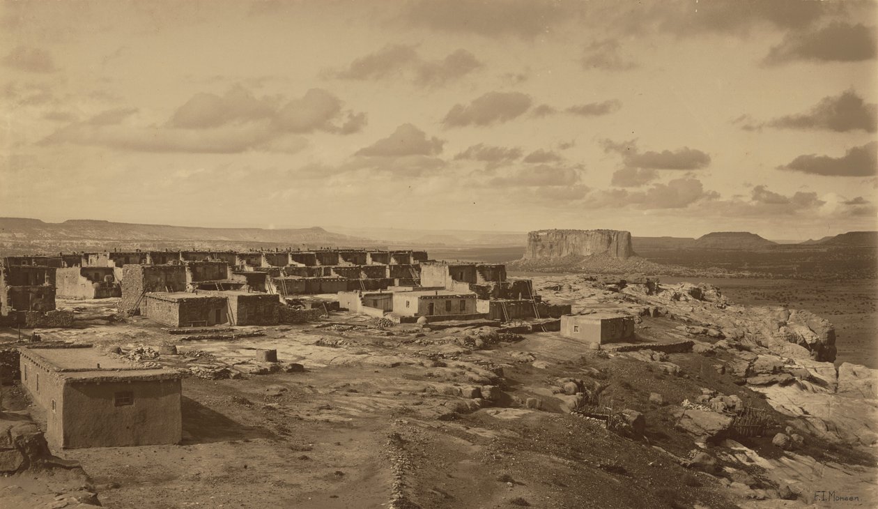 Enchanted Mesa, Acoma, New Mexico,1900 (foto) av Frederick Monsen