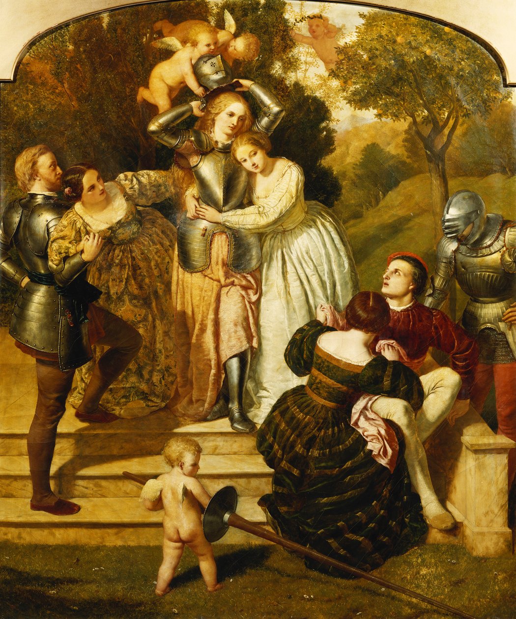 Britomart Unarming, c.1855 av Frederick Richard Pickersgill