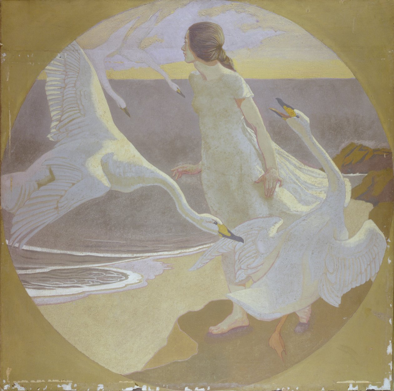 Illustration från en saga (olja på duk) av Frederick Samuel Beaumont