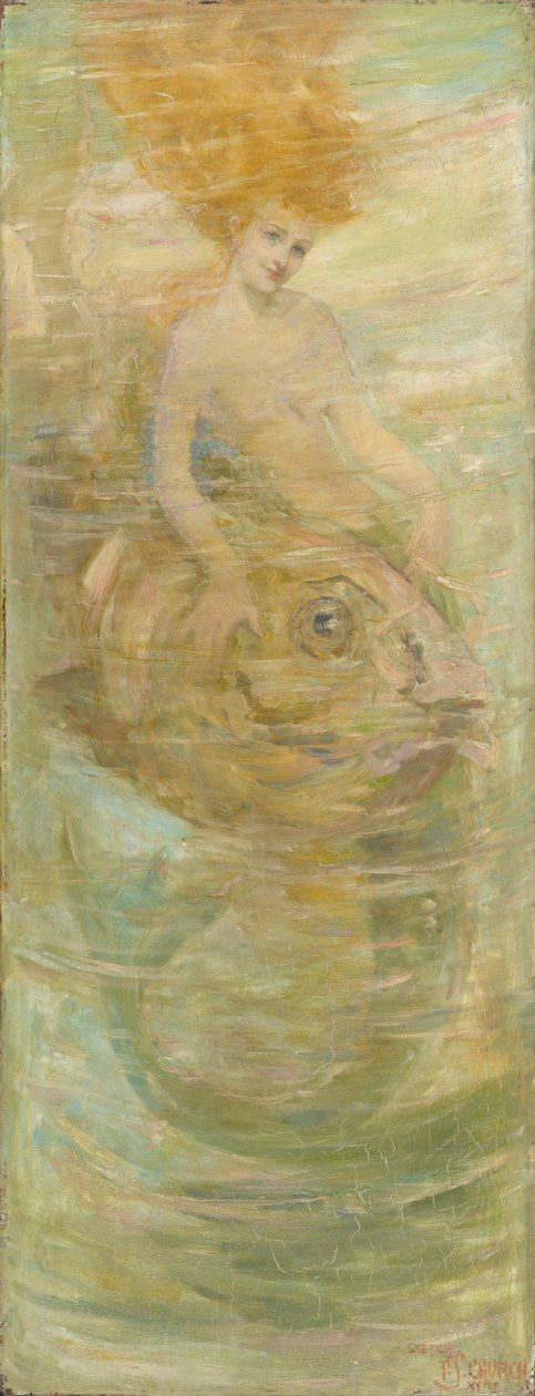 Sjöjungfru, ca 1889 (olja på duk) av Frederick Stuart Church
