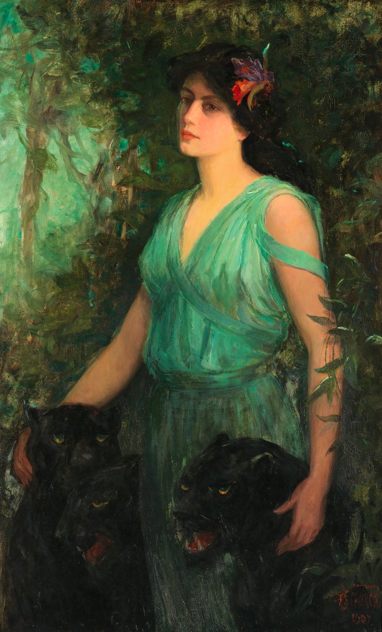 Den svarta orkidén, 1907. av Frederick Stuart Church