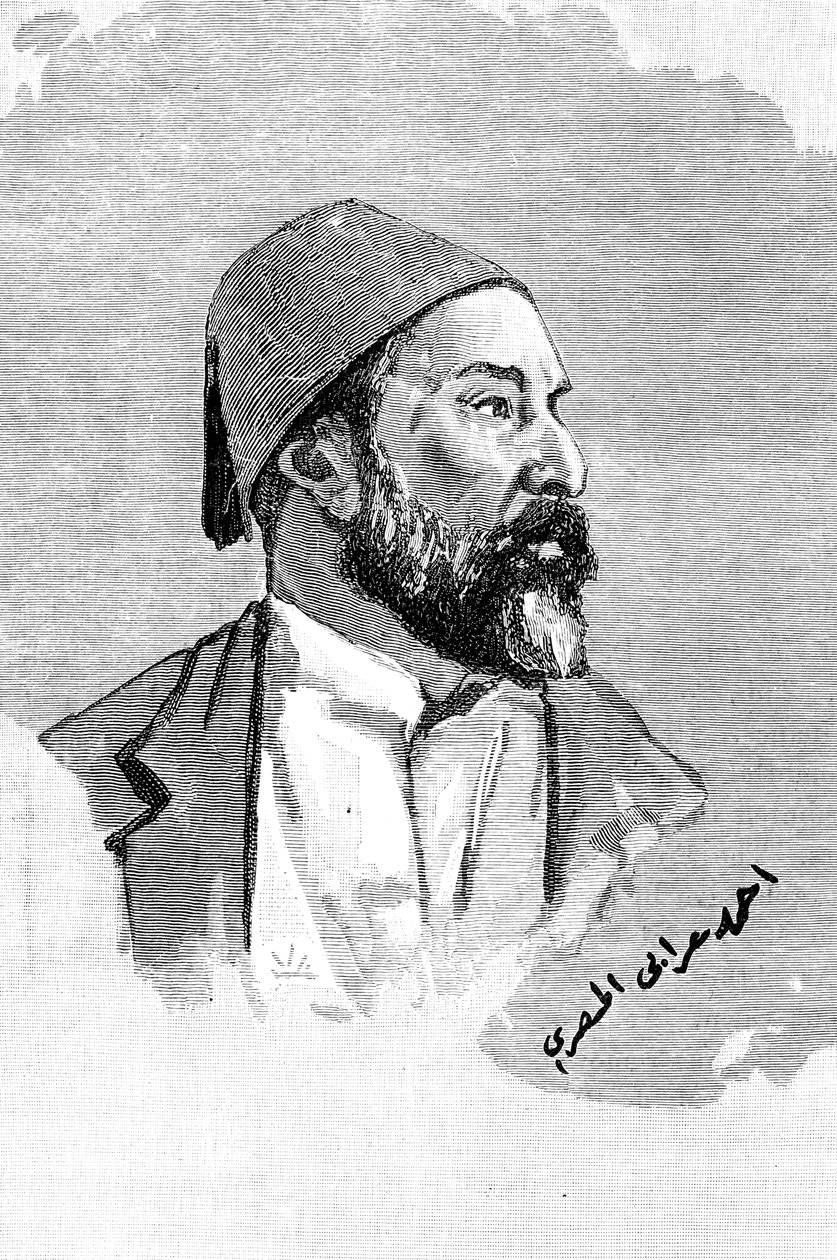Ahmed Orabi Pasha, egyptisk general och rebell, 1900. av Frederick Villiers